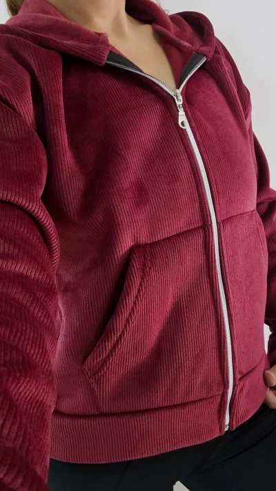 Campera de corderoy con plush