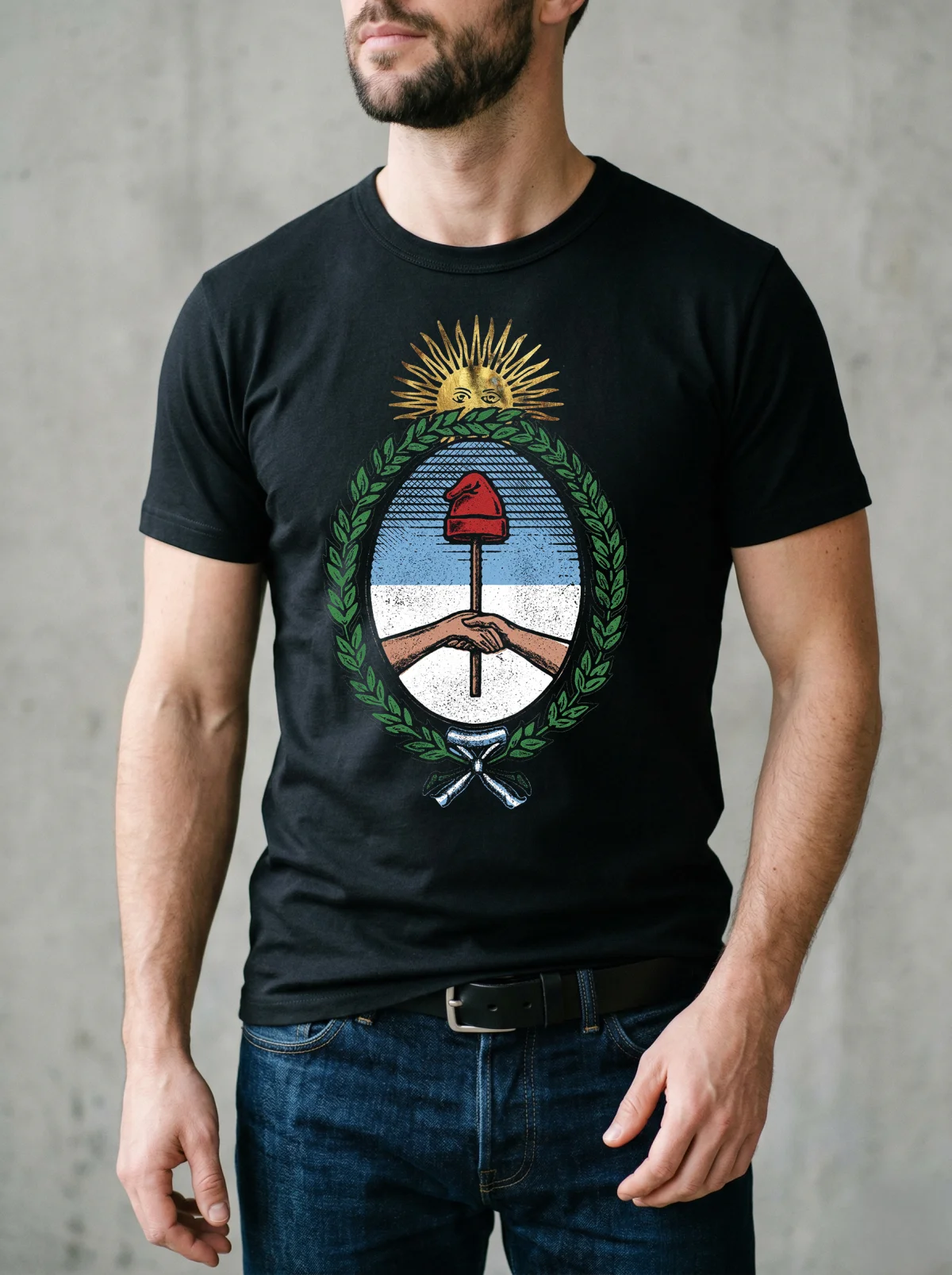 Remera Fanwear Escudo Nacional Argentino Unisex